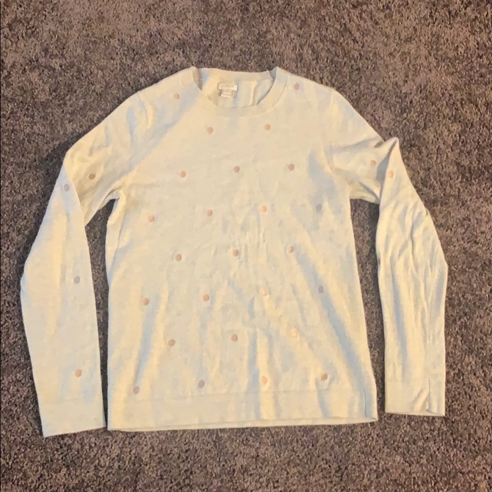 Polka dot teddie sweater